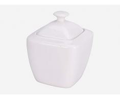 MI CASA Sucrier en Porcelaine Blanche, Unique