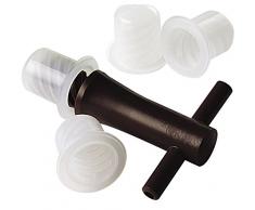 Duhalle 747 40 Pratic + Tire Bouchon, Plastique, Blanc, 3 x 16 x 38 cm