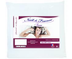 Nuit De France 329367 50/70 ProtÃ¨ge Oreiller Coton Blanc 70 x 50 x 1 cm