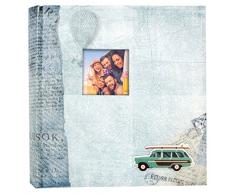 Zep BG46200L Album Photo 200 Pochettes 11x16 cm Bogotà Bleu, Papier Laminé, Vert/Gris, 24 x 22,5 x 5 cm