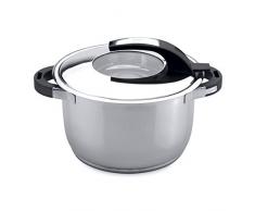 Berghoff 2304211 Casserole avec Couvercle MÃ©tal 24 cm Acier Inoxydable 18/10, 20 x 30,5 x 15 cm