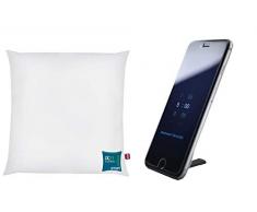 Abeil Oreiller ConnectÃ© Ix21, Coton, Blanc, 60x60 cm