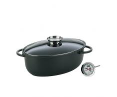 Kela 390224 Kerros Cocotte Ã Braiser, 8 liters, Noir