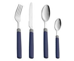 Esmeyer 199-306 Mira Service à couverts 24 pièces 18/0 Bleu Livré dans corbeille à couverts