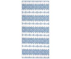 Vallila Soma Tapis en Coton rayÃ© Bleu 80 x 230 cm 230 cm x 80 cm