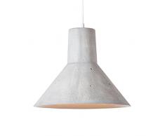 Luminaire Delta block hc, suspension fiberstone, 60 W, blanc, Ã¸ 30 x H 24 cm