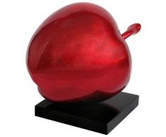 Premier Housewares 1410746 Sculpture Pomme en Polyrésine Rouge Brillant