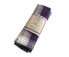 Campagne Table Linen Lot de 4 serviettes Bleu