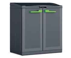 Kis 9961200 0708 02 Cabinet Recyclage Moby Anthracite-Gris, Plastique, 90 x 55 x 100 cm