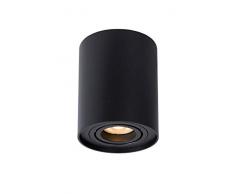 Lucide 22952/11/30 Spot plafond, Aluminium, GU10, 50 W, Noir