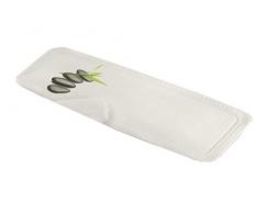 Kleine Wolke 5363185001 Tapis de Baignoire Zen 36x92 cm en Noir Blanc, PVC, 40x30x10 cm