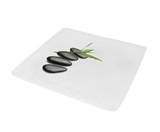 Kleine Wolke 5363185002 Tapis de Douche Zen 55x55 cm en Noir Blanc, PVC, 80 x 150 cm
