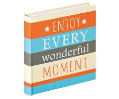 Walther Design Moments Album Photo à Pochettes, Couverture imprimée, Orange, 30 x 30 cm