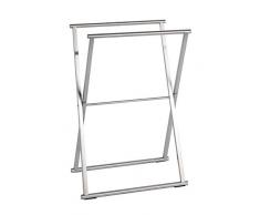 Wenko 22476100 Porte-Serviettes Lava Repliable, Acier Inoxydable, Brillant, 54 x 4,5 x 88 cm