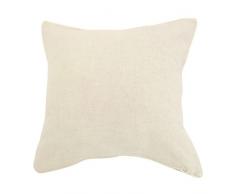 Linder Housse de Coussin Uni, Coton, Beige, 40x40 cm