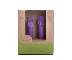 eKoala Ekikò Ensemble de Couverts Violet, Multicolore, Taille Unique