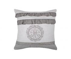 Lovely Casa Marie Coussin 40X40 CM, Coton, Gris
