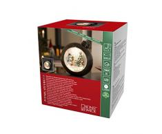 Konstsmide - Boule de Noël avec LED - 4360-550, Plastique, cuivre, eau, marron, Snowmen