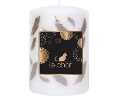 Le Chat 1208797 Bougie cylindrique, Paraffine, Rose Or, 78 x 78 x 11 cm