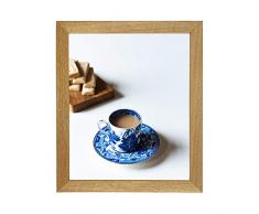 Cadre photo sur mesure avec protection en verre plastique | Cadre photo en chêne massif pour mur, bureau, appartement, maison, décoration de bureau â 20,3 x 15,2 cm