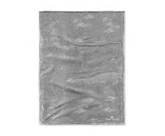 TOM TAILOR 0237798/805/099/778 Angorina Plaid en Microfibre Gris 38 x 27 x 3,5 cm