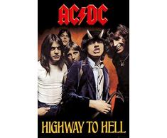 GB Eye Poster AC/DC Highway to Hell, Papier glacé 150g, Noir, 61x91,5cm