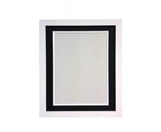 FRAMES BY POST Porte Photo 25 mm de Largeur H7 avec embase Noire 24 x 20-Pouces pour Photo de 20 x 16-Pouces, Verre Plastique, Blanc