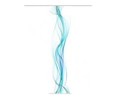 Home Fashion Panneau Coulissant en Tissu dameublement Impression numÃ©rique Haze, Polyester, pÃ©trole, 245Â x 60Â cm