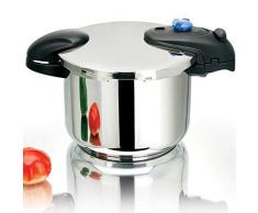 Autocuiseur cocotte minute à baïonnette Ã22cm 6L ILLICO en acier Inox avec panier cuisson