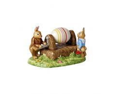 Villeroy & Boch Bunny Tales Figurine en porcelaine Machine Ã peindre les Åufs, Porcelaine, Multicolore