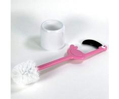 ootb Brosse de Toilette Flamant, Plastique, Rose Bonbon, 12,5 x 12,5 x 47,5 cm