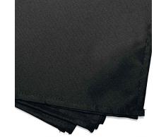 douceur dintÃ©rieur 3 serviettes de table 40x40 cm essentiel noir