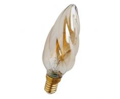 Girard Sudron LED Fil Lampe bougie F6Â forme Twister E14, 2700Â K, Ambre, 2Â W CertifiÃ© GS 713192