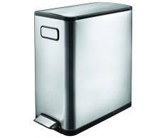EKO Ecofly Poubelle MÃ©tal Inox 25 x 37,5 x 46,5 cm 20 litres