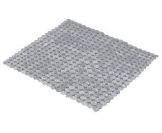Kleine Wolke 4384124002 Tapis de Douche Sign 55x55 cm Argent, PVC, 20x20x5 cm