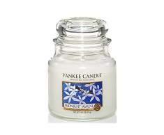 Yankee Candle 1129551E Bougie ParfumÃ©e en pot Senteur jasmin, Blanc, Jarre Moyen
