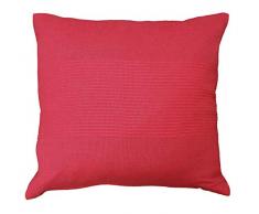 douceur dintÃ©rieur housse de coussin 40x40 cm coton lana rouge
