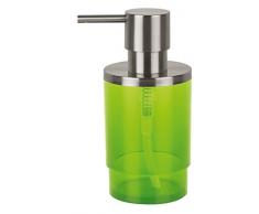 Spirella Nyo Distributeur de Savon en Acrylique Vert Kiwi Transparent