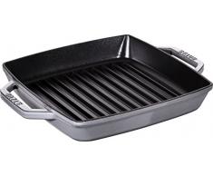 Staub 40511-729-0 Poêles Grilll à Deux Poignées, 23 x 23 cm