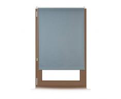 Relaxdays Store enrouleur occultant gris sans perçage 80-160 cm de large protège de la chaleur lxH 80 x 160 cm