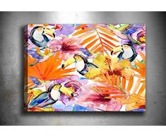 Bonamaison Peinture sur toile, multicolore, 30 x 40 cm - Conçu et fabriqué en Turquie