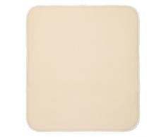 InterDesign iDry tapis de sechage, grand tapis Ã©gouttoir vaisselle en microfibres polyester, tapis Ã©vier Ã©pais pour un sÃ©chage rapide, beige/ivoire