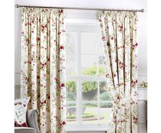 Fusion Jeannie Housse de Coussin, 100% Coton, Red, 46 Width x 72 Drop (117 x 183cm)