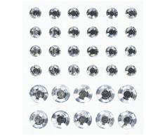 Kaisercraft Strass autocollant 34/Pkg-ronde Mix-Silver