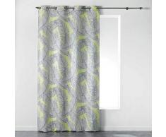 douceur dintérieur rideau a oeillets 140x260 cm polyester chic allure jaune