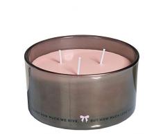 Spaas Bougie parfumée 3 mèches en Verre, Cire de Paraffine Rose Blush D 144 mm x H 81 mm
