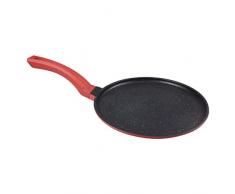 mastrad F63167 Coffret crêpes et Pancakes, crêpière adhérente de diamètre 25cm, spatule antiadhésive et Anti-Rayure, Pinceau 250°C-F63167, Silicone, Coloris Variés, 42,7 x 25,5 x 0,5 cm