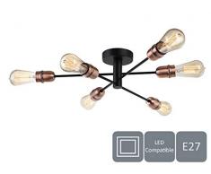 HARPER LIVING 1140 Plafonnier, Black with Copper