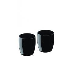 Artland Midnight Service de 2 Verres Ã Whisky Noir