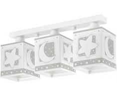 Dalber Lampe de Plafond - Rampe 3 - Lune - Brun